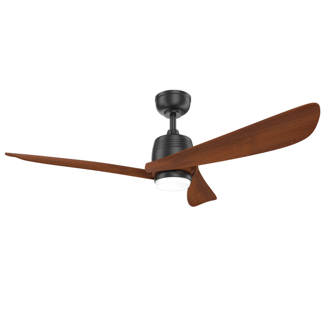 Remote Control Dining Room Wood Dc Motor Ceiling Fan With Led Lights