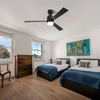 Indoor Modern Mute Bedroom 52 Inch Ceiling Fan With Led Light