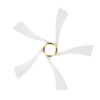 52 Inch Low Profile 5 Blade Remote Control Smart Ceiling Fan