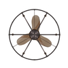 29 Inch European Styles Living Room Decorative Remote Control Cage Mute Dimmable Dc Modern Led Ceiling Fan