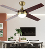 48 Inch Modern Bronze Led Ceiling Fan With Light