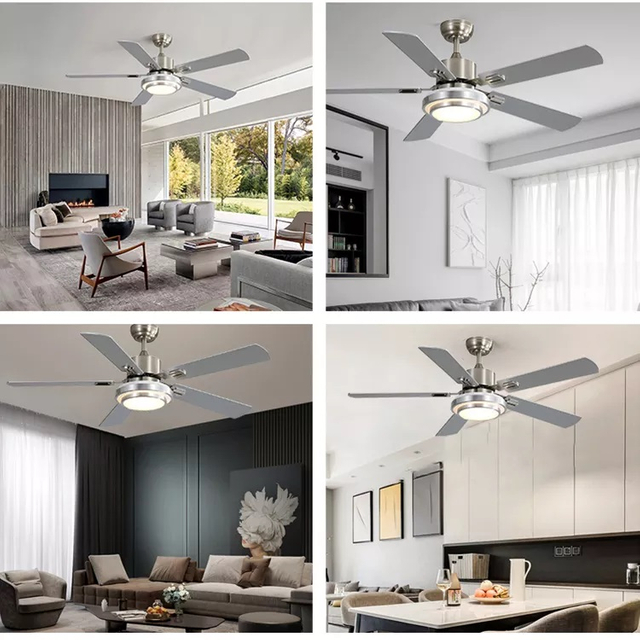 52 Inch 5 Blade DC Ceiling Fan With Light