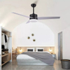 52 Inch Dc Motor ABS Blades Ceiling Fans with Light