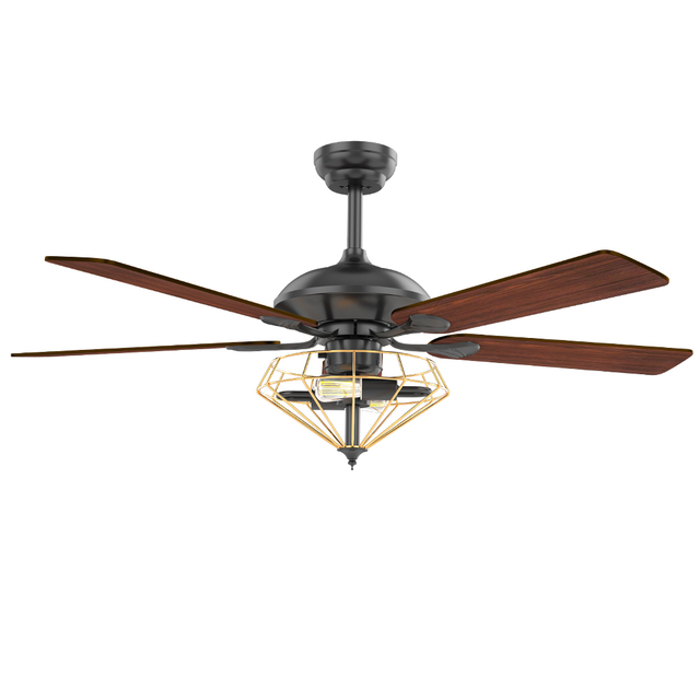 52 Inch Decorative Reversible Bldc Motor 5 Wood Blade Ceiling Fan