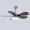 42 Inch Macaron Colors Ceiling Indoor Fan Decorative Smart Remote Control Plywood Blades Led Light Ceiling Fan