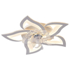 27 Inch Flush Mount Flower Decorative Ceiling Fan With Light