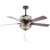 52 Inch Classic Hands Pull Ceiling Fan With Lights 