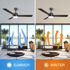 52 Inch Indoor Low Profile Modern Ceiling Fan With Light And Remote KBS-52K028