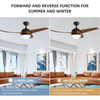 Modern Design Living Room 42 Inch Led Dc Ceiling Fan With Light