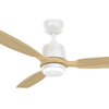 52 Inch Low Profile Indoor White Wooden Ceiling Fan With Light KBS-52K144