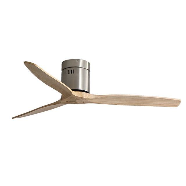 52 Inch Fashionable Solid Wood Led Ceiling Fan Without Light