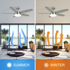 44 Inch Decoration Indoor Modern Fan Light App Control Smart Electric LED Ceiling Fan With Light And Remote