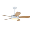 52 Inch Wholesale Prices Modern Fans Ceiling Electric Plywood Blade 1 Lamp Ceiling Fan With LED Light