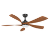 52 Inch Dc Motor Plastic Blades Ceiling Fan With Led Light