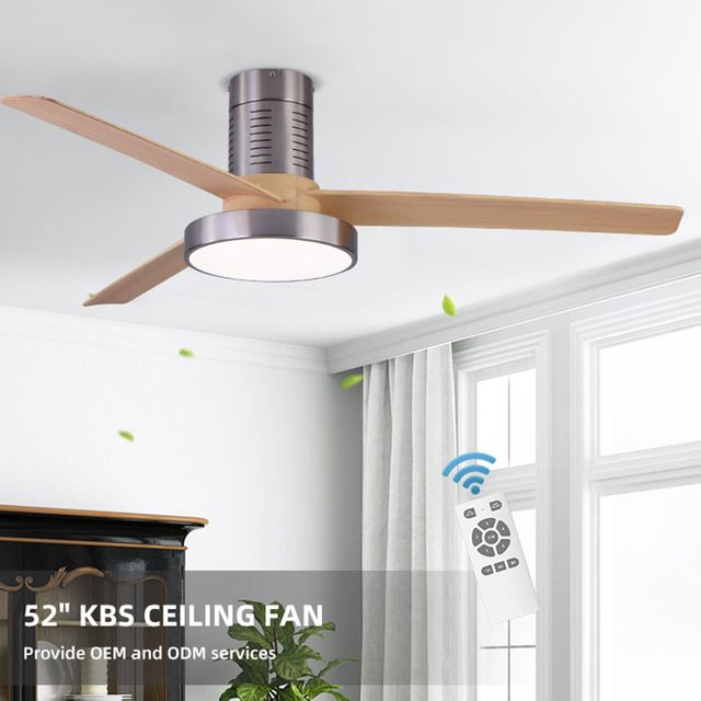 52 Inch 3blades Led Ceiling Indoor Fans with Remote Control