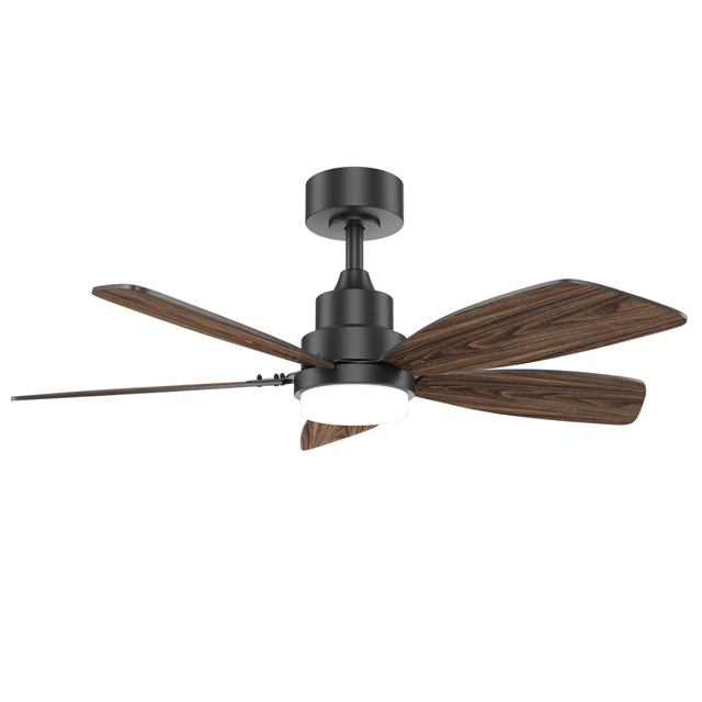 48 Inch Decoration Indoor App Control Dimmable 5 Plywood Blades Modern Led Ceiling Fan With Light