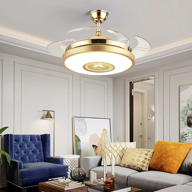 42 Inch New Design Gold Celling Fan Light