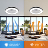 20 Inch Smart Remote Control Modern Flush Mount Ceiling Fan