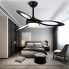 44 Inch 3 Blades Remote Low Profile Smart Ceiling Fan With Light