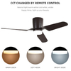 52 Inch Remote Control Led Modern Living Room Ceiling Fan For Indoor