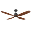  52 Inch Low Noise 4 Solid Wood Blade Ceiling Fan With Light