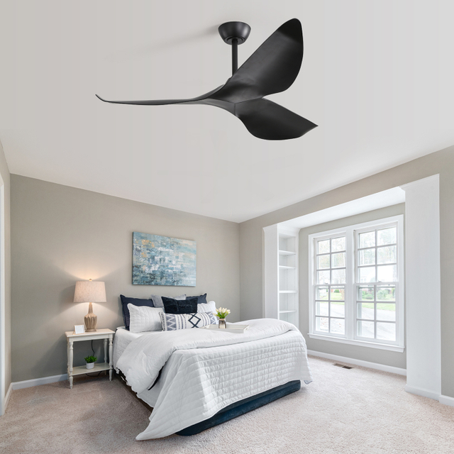 Low Profile Reversible 52 Inch Solid Wood Ceiling Fan KBS-52K037