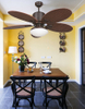 52 Inch Orient Style Pendant Rattan Blade AC Electric Ceiling Fan With 100% Copper Motor