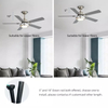 52 Inch 5 Blade DC Ceiling Fan With Light