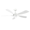 52 Inch Dc Motor Plastic Blades Ceiling Fan With Led Light