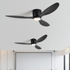 52 Inch Energy Saving Dimmable Remote Control Flush Mount Modern Reversible Dc Motor Ceiling Fan With Light