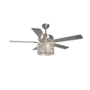 52 Inch Luxury Design Noiseless Crystal Ceiling Fan With Lights