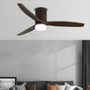 52 Inch European Styles 220V Wooden Led Ceiling Fan With Light