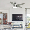 44 Inch Decoration Indoor Modern Fan Light App Control Smart Electric LED Ceiling Fan With Light And Remote