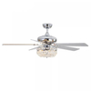 52 Inch 65W Decorative Indoor Crystal Ceiling Fan With Light