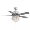 52 Inch Indoor Decorative Crystal Chandelier Ceiling Fan With Lamp