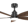 48 Inch Decoration Indoor App Control Dimmable 5 Plywood Blades Modern Led Ceiling Fan With Light