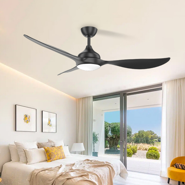 Big Size Long Blade 56-inch Ceiling Fan Reversible Motor Ceiling Fan Modern Nordic Simple Mute Ceiling Fan Light KBS-56K009