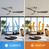 Indoor Decorative 52 Inch Solid Wood Ceiling Fan With Light KBS-52237