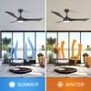 Energy-Saving Ceiling Fan 3 Blades Morden Decorative Hotel Home Indoor Ceiling Fan With Light And Remote Control