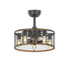 Indoor Reversible Living Room Cage Decorative Ceiling Fan With Light KBS-20K002A