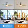 52 Inch Indoor Decorative ABS Led Modern Ceiling Fan KBS-52159