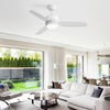 3 Blades 46 Inch Modern Smart Ceiling Fan With Light and Remote Control KBS-46K001