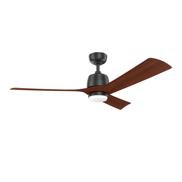 52 Inch Extra Large Ceiling Fan Black Color Minimalist Ceiling Fan With Light That's Worked Like Air Condition