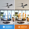 52 Inch DC AC Motor Ceiling Fan With Light And Remote Control