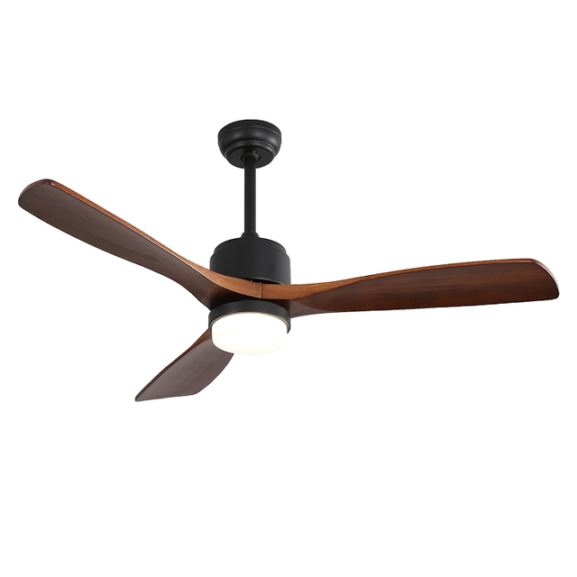 Indoor Bedroom Solid Wood Ceiling Fan With Light KBS-52147