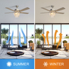 Indoor 52 Inch Luxury Decorative Chandelier Crystal Ceiling Fan With Light KBS-52K025