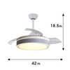 42 Inch Decorative Retractable Ceiling Fan With Light KBS-Y42142