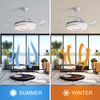 Modern Europe Style 42 Inch Indoor Energy Saving Decorative Ceiling Fan Light with Remote Control