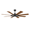 60 Inch 8 Blade Extra Large Industrial Ventilation Ceiling Fan With Light And Remote Control KBS-60K021