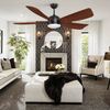 Living Room Led Light Solid Wood Ceiling Fan KBS-52232